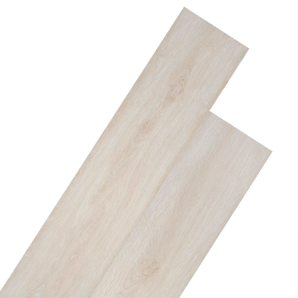 vidaXL Deski podłogowe 36 pcs Dąb klasyczny biały 5,02 m² PVC