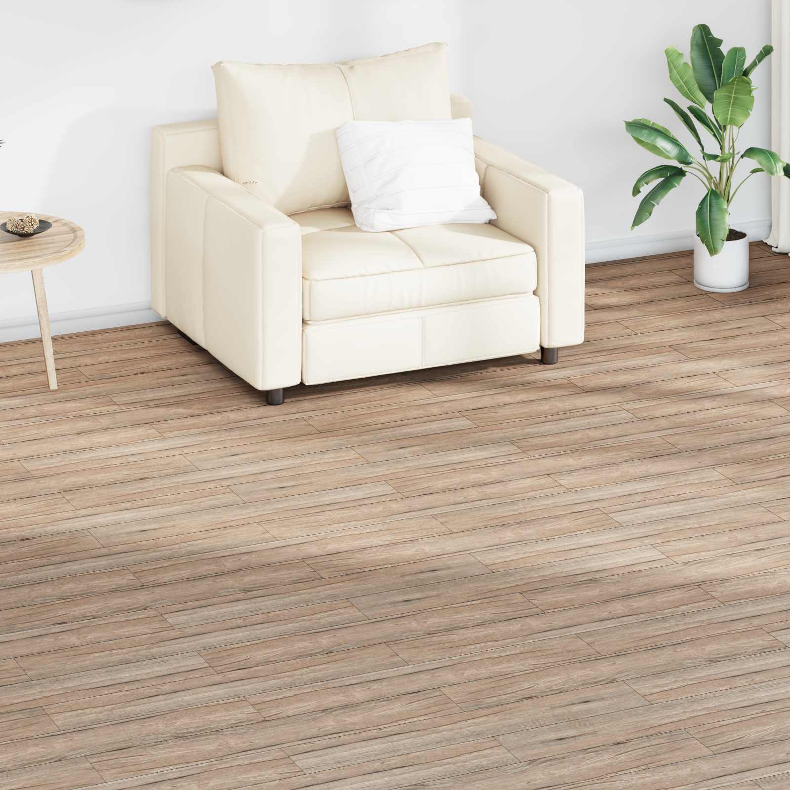 vidaXL Deski podłogowe 36 pcs Dąb brązowy 5,02 m² PVC