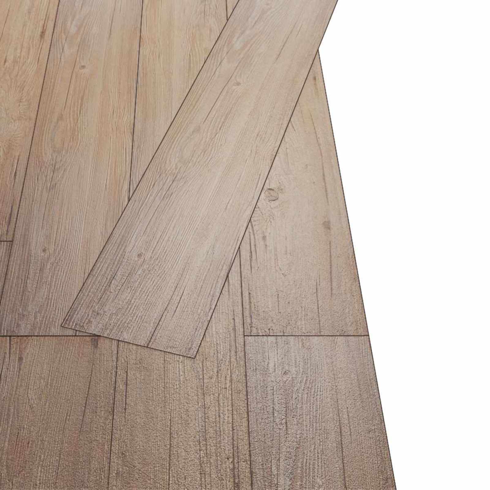 vidaXL Deski podłogowe 36 pcs Dąb brązowy 5,02 m² PVC