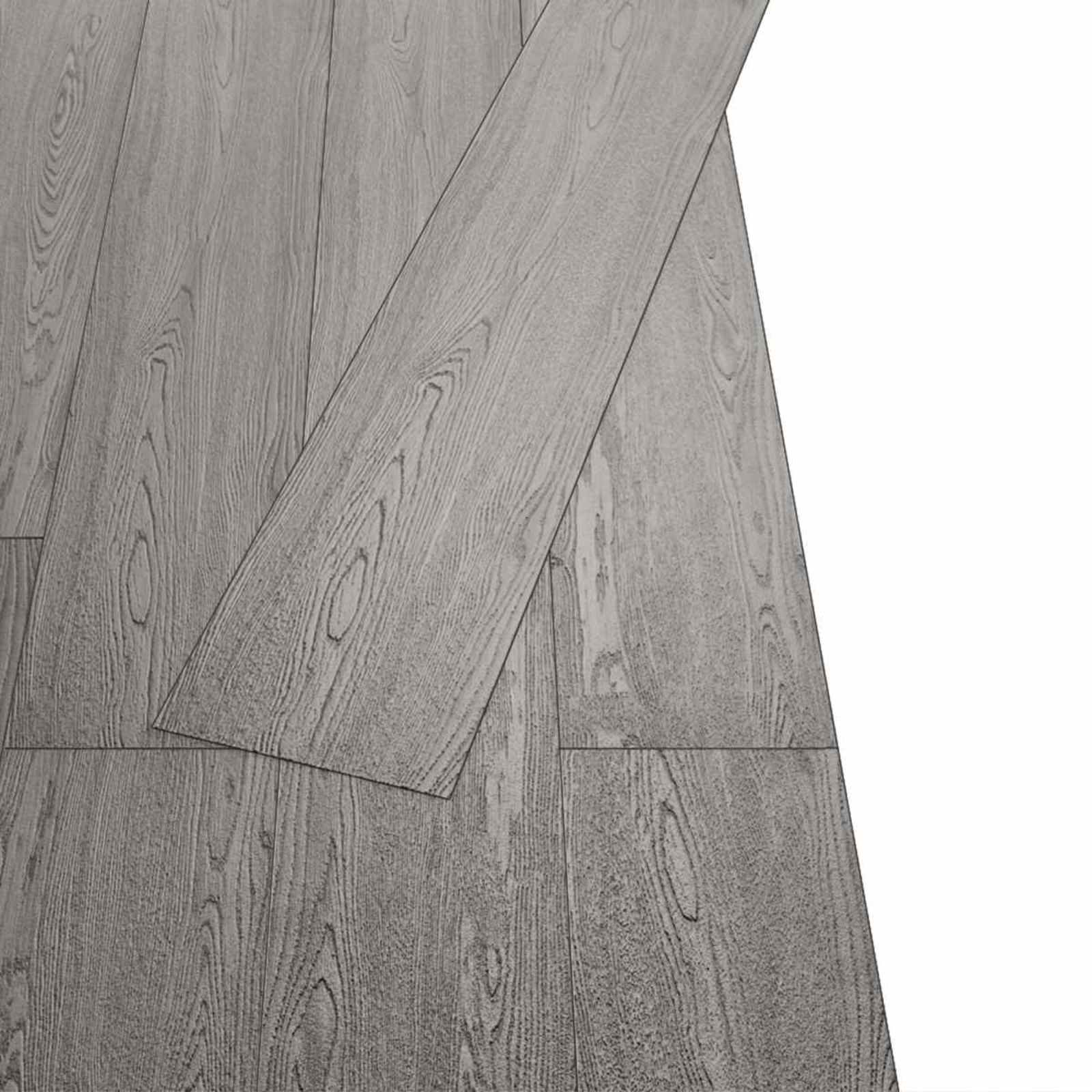 vidaXL Deski podłogowe 36 pcs Ciemnoszary 5,02 m² PVC
