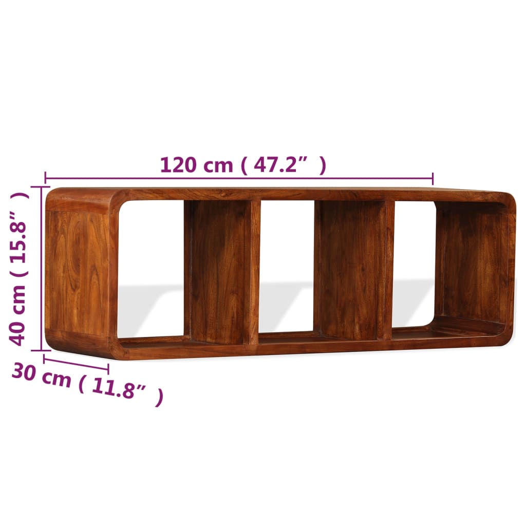vidaXL Szafka pod TV, drewno w kolorze miodowego brązu, 120x30x40 cm