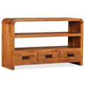 vidaXL Szafka pod telewizor, lite drewno akacjowe, 90x30x55 cm