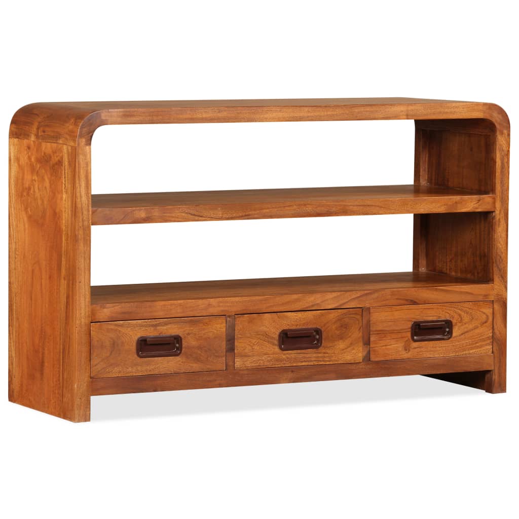 vidaXL Szafka pod telewizor, lite drewno akacjowe, 90x30x55 cm