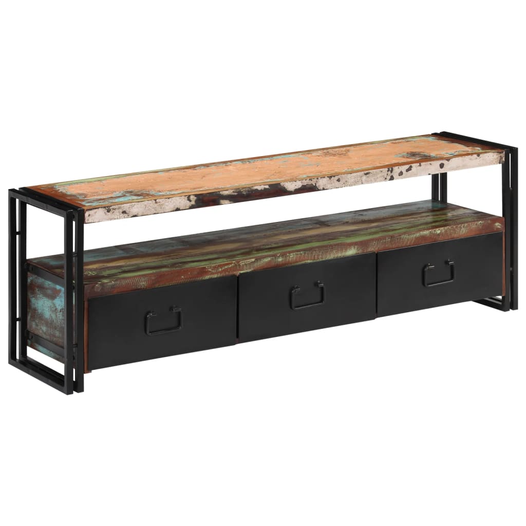 vidaXL Szafka pod TV z drewna odzyskanego, 120 x 30 x 40 cm