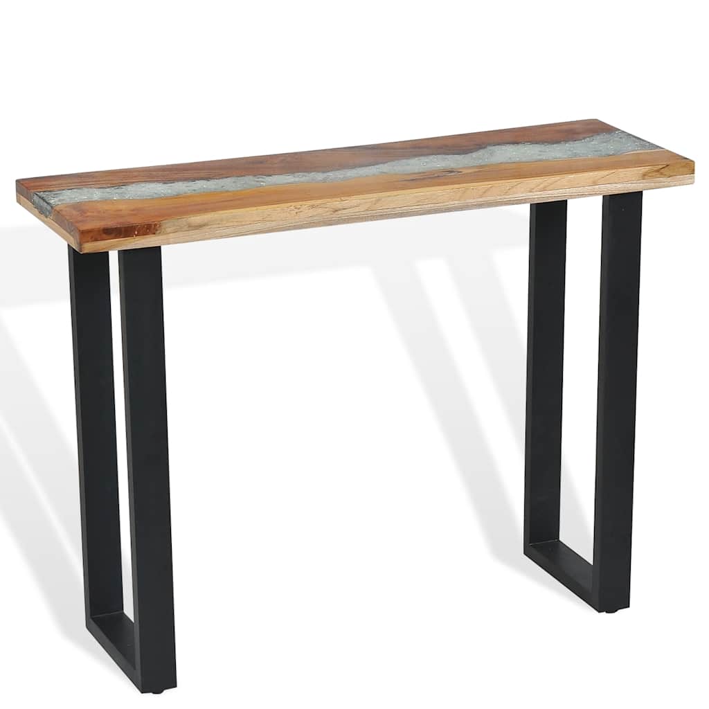 vidaXL Stolik typu konsola, drewno tekowe, 100 x 35 x 75 cm