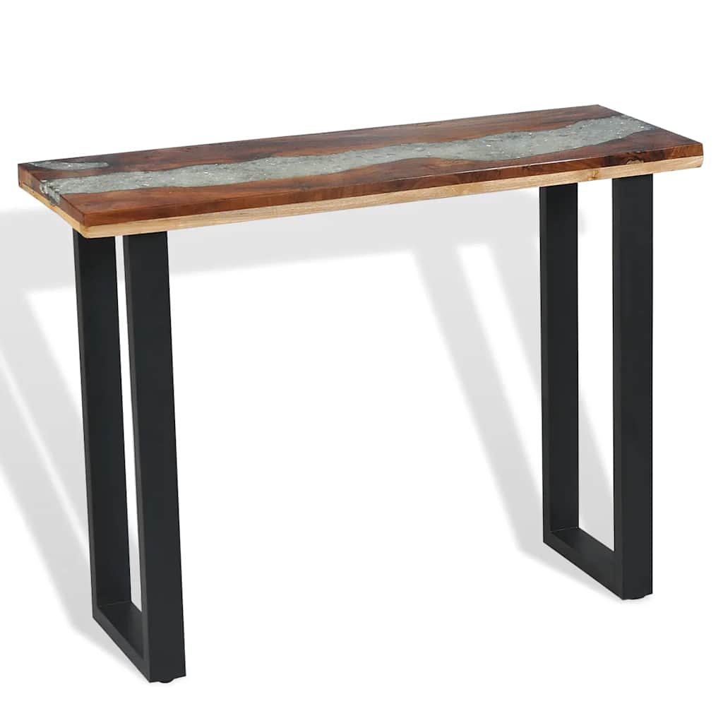 vidaXL Stolik typu konsola, drewno tekowe, 100 x 35 x 75 cm