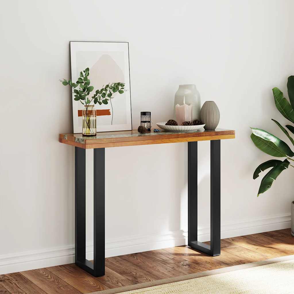 vidaXL Stolik typu konsola, drewno tekowe, 100 x 35 x 75 cm