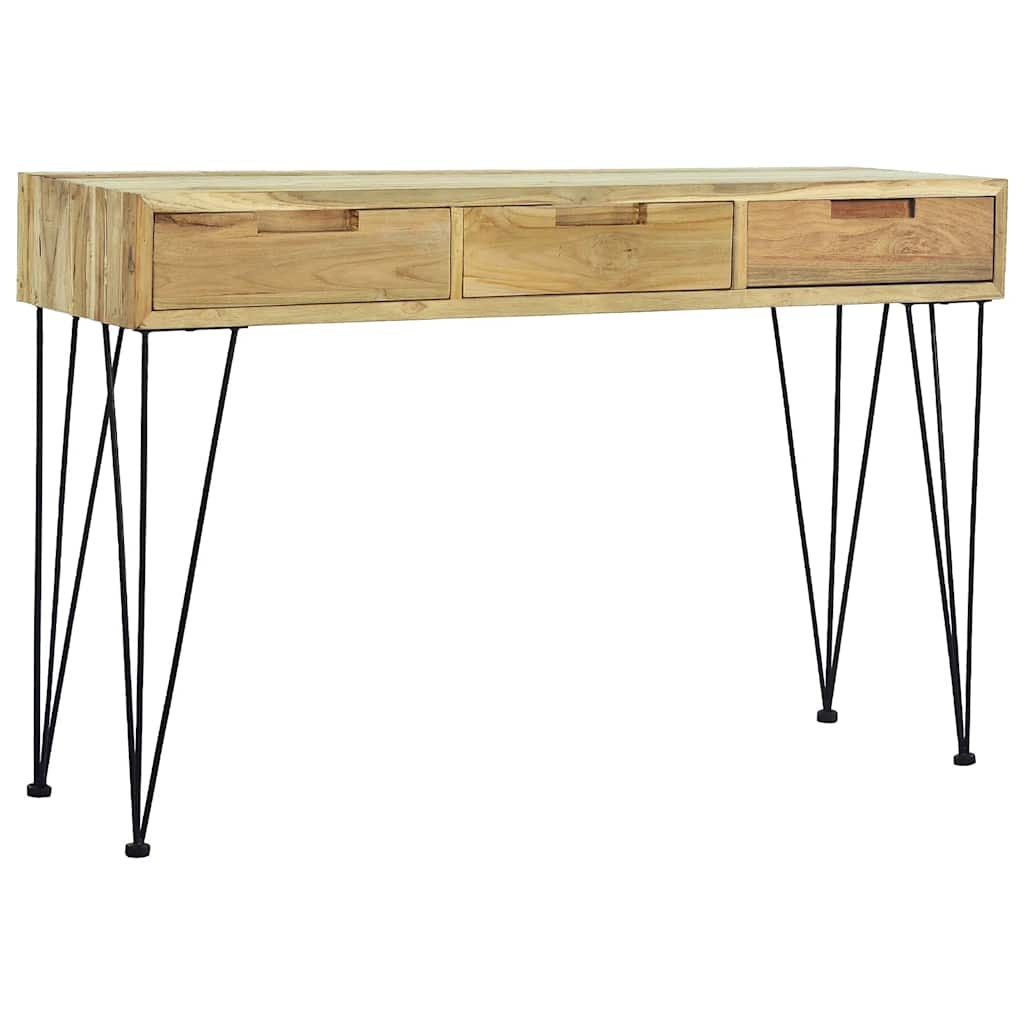 vidaXL Stolik konsola, 120 x 35 x 76 cm, lite drewno tekowe