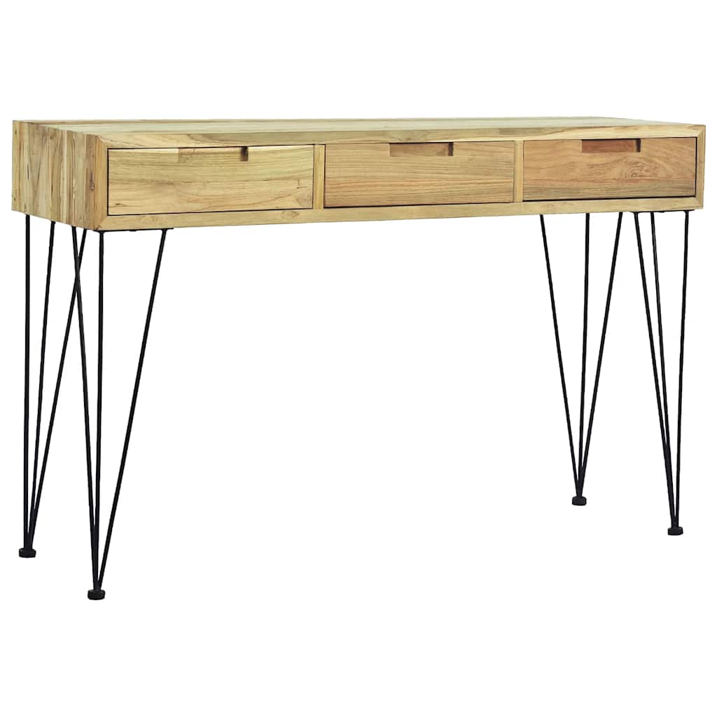 vidaXL Stolik konsola, 120 x 35 x 76 cm, lite drewno tekowe