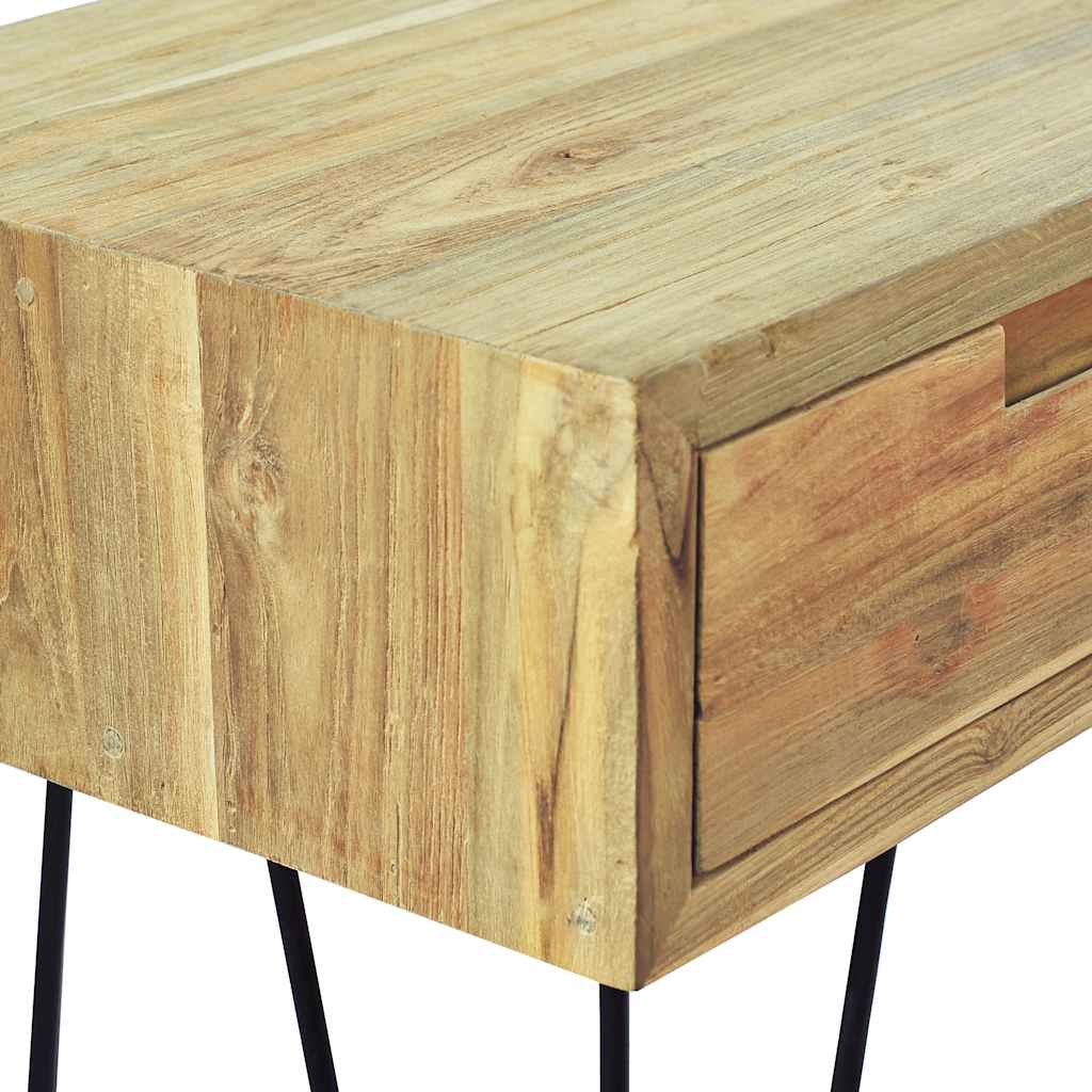 vidaXL Stolik konsola, 120 x 35 x 76 cm, lite drewno tekowe