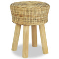 vidaXL Stołek barowy, naturalny rattan