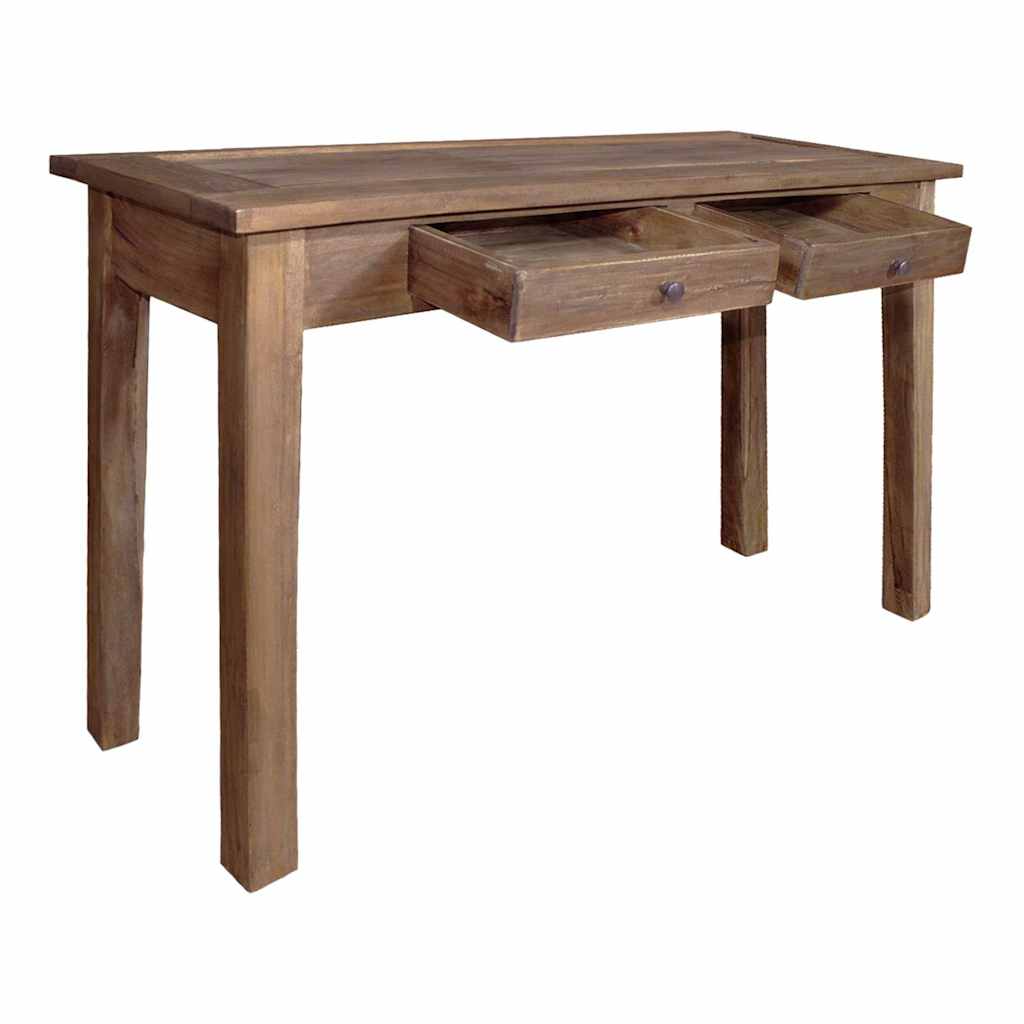 vidaXL Stolik konsolowy, mahoń, 123x42x75 cm