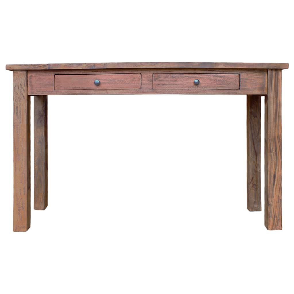 vidaXL Stolik konsolowy, mahoń, 123x42x75 cm