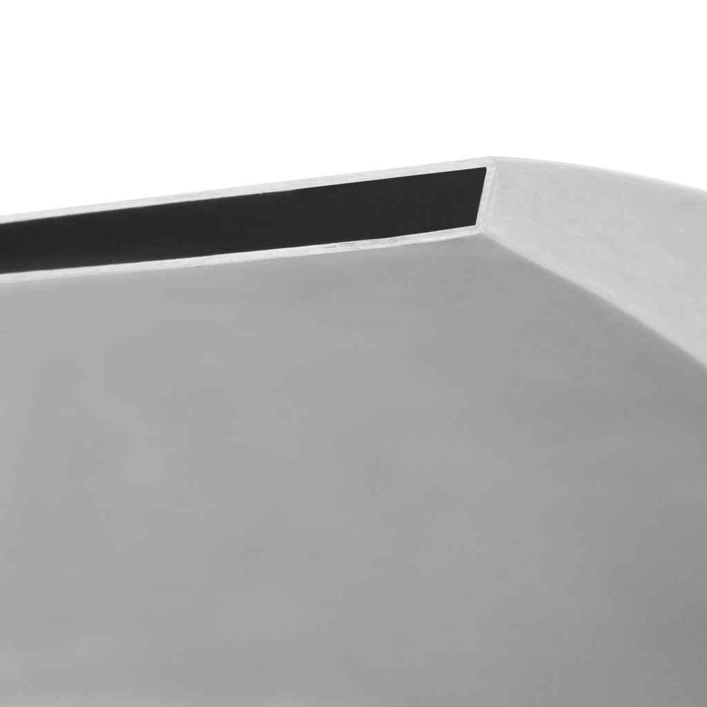 vidaXL Fontanna do basenu, stal nierdzewna, 30 x 9 x 26 cm, srebrna