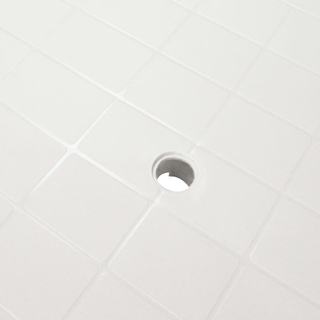 vidaXL Stół ogrodowy, biały, 101 x 68 x 72 cm, plastikowy