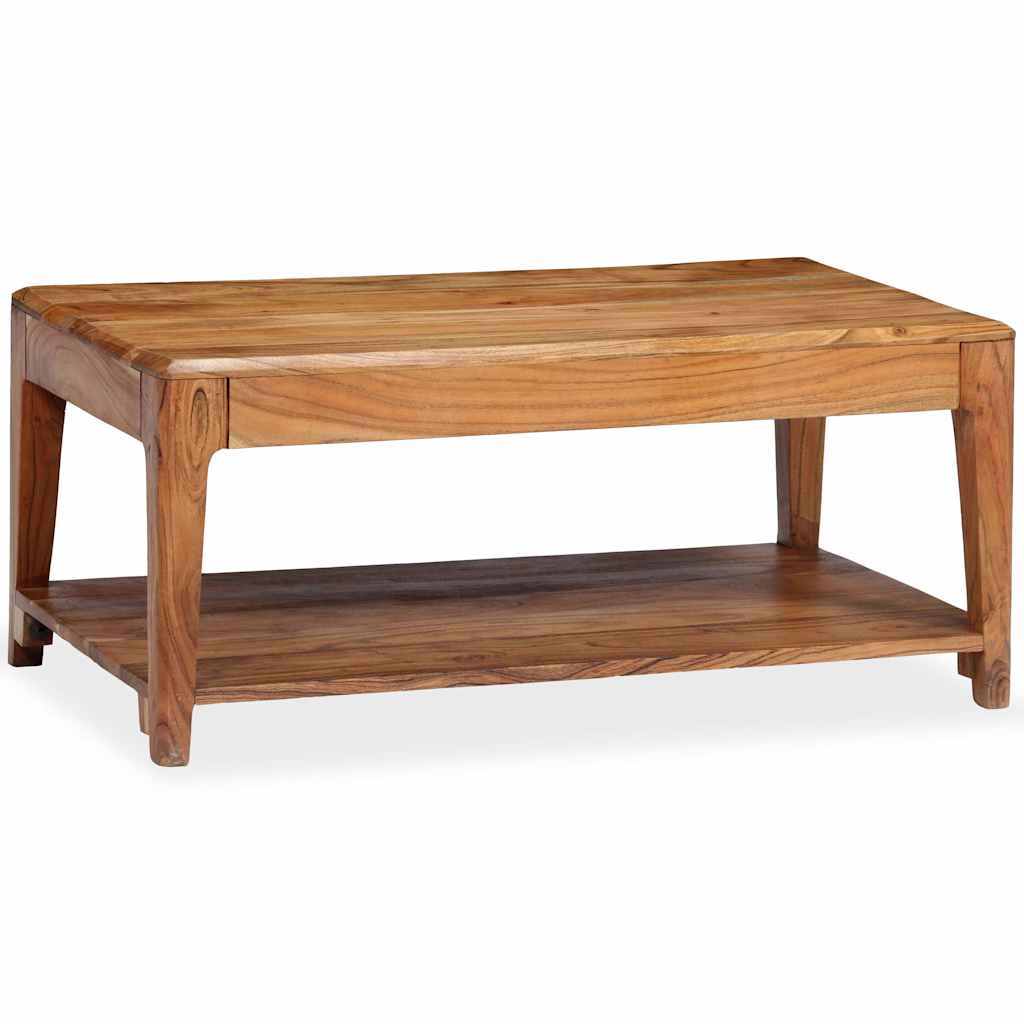 vidaXL Stolik kawowy z litego drewna, 88 x 50 x 38 cm