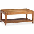 vidaXL Stolik kawowy z litego drewna, 88 x 50 x 38 cm