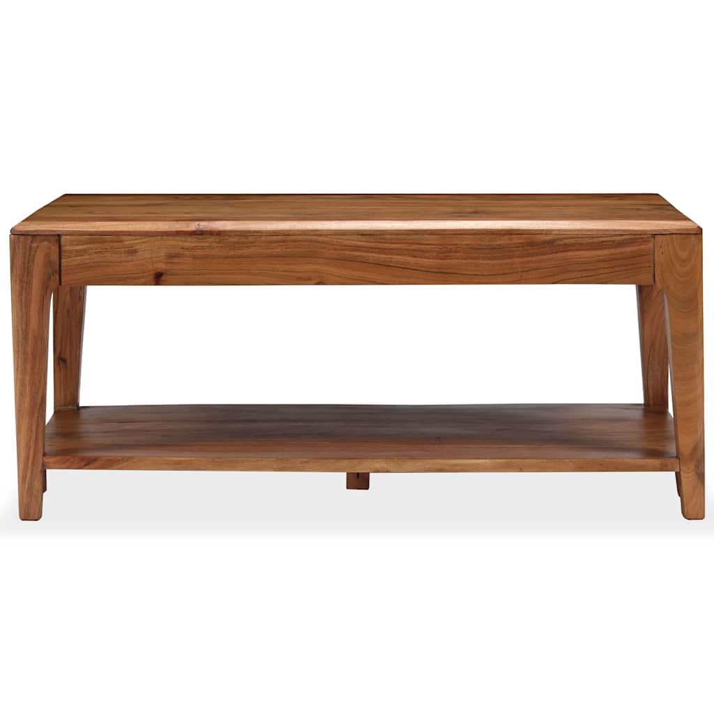 vidaXL Stolik kawowy z litego drewna, 88 x 50 x 38 cm