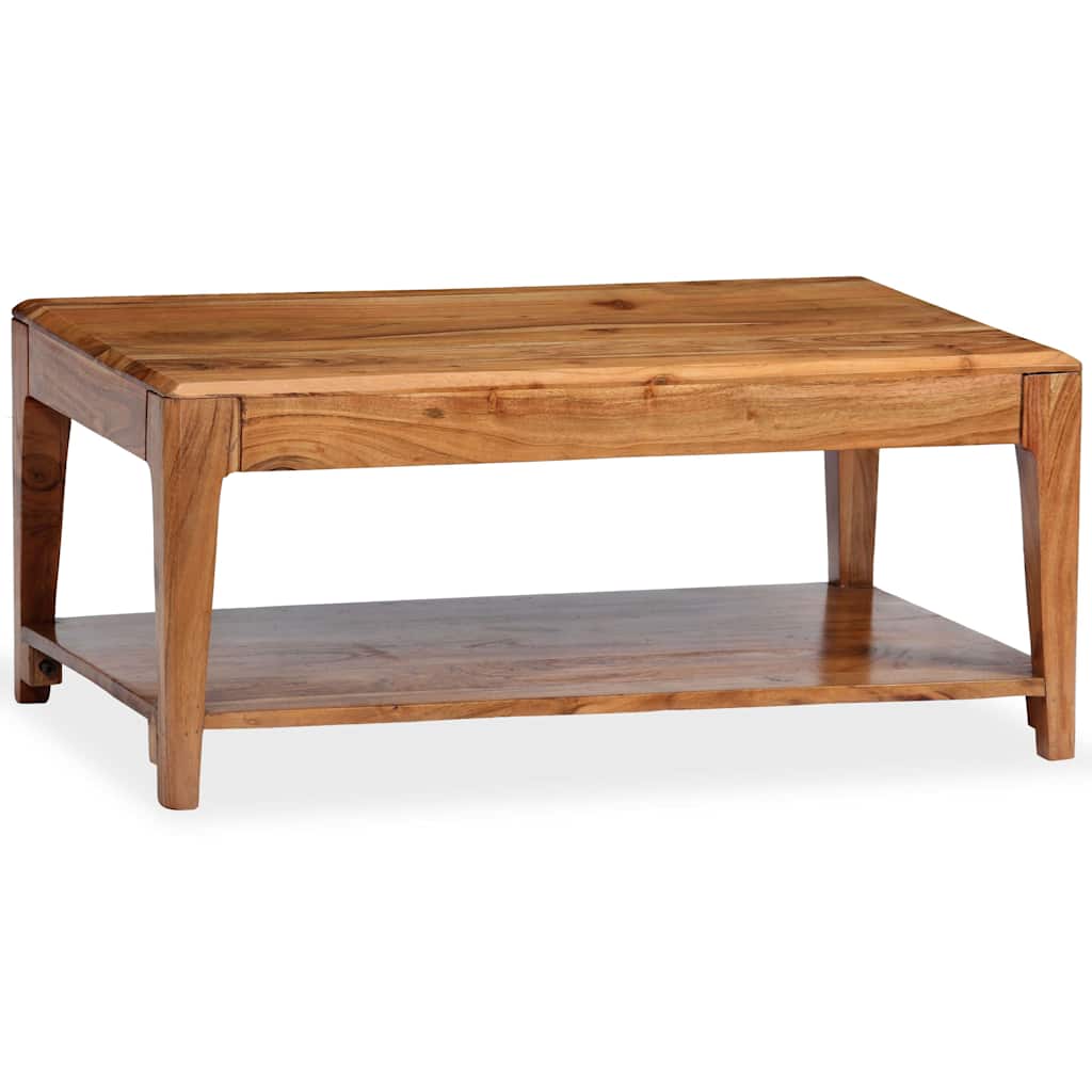 vidaXL Stolik kawowy z litego drewna, 88 x 50 x 38 cm