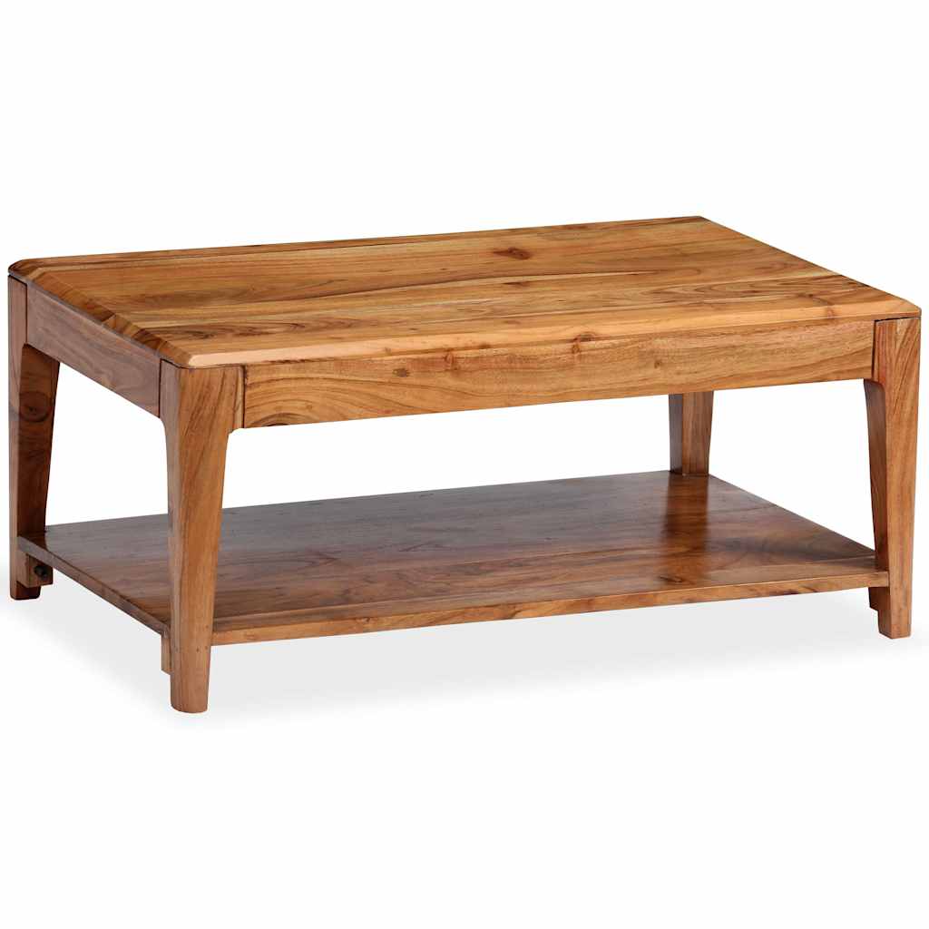vidaXL Stolik kawowy z litego drewna, 88 x 50 x 38 cm