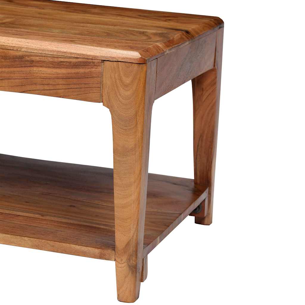 vidaXL Stolik kawowy z litego drewna, 88 x 50 x 38 cm