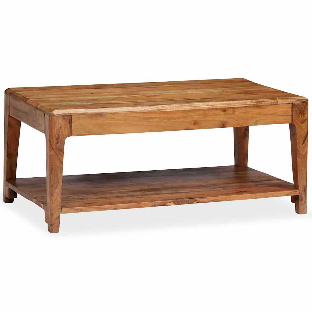 vidaXL Stolik kawowy z litego drewna, 88 x 50 x 38 cm