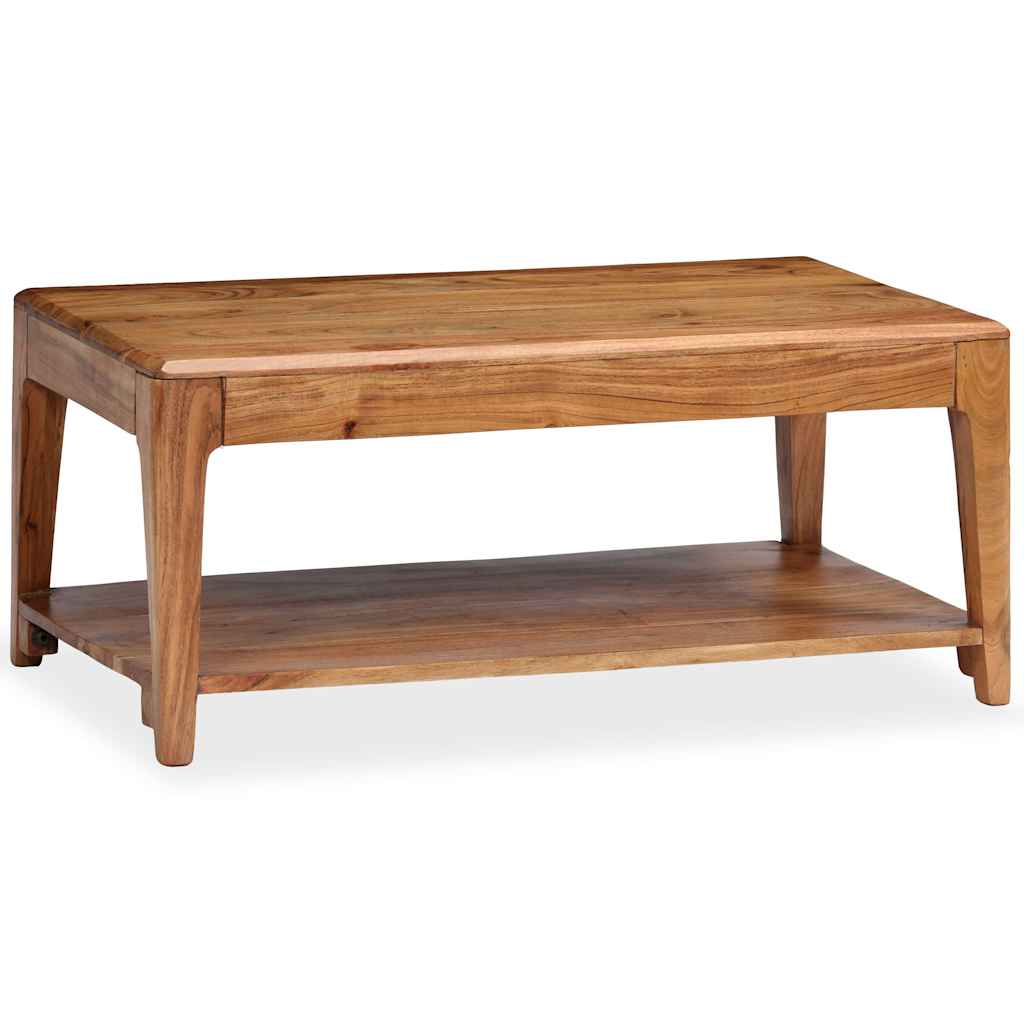 vidaXL Stolik kawowy z litego drewna, 88 x 50 x 38 cm