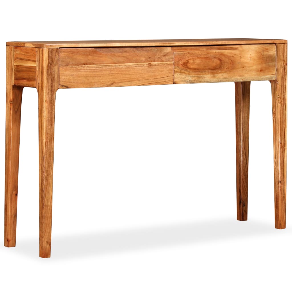 vidaXL Stolik typu konsola z litego drewna, 118 x 30 x 80 cm