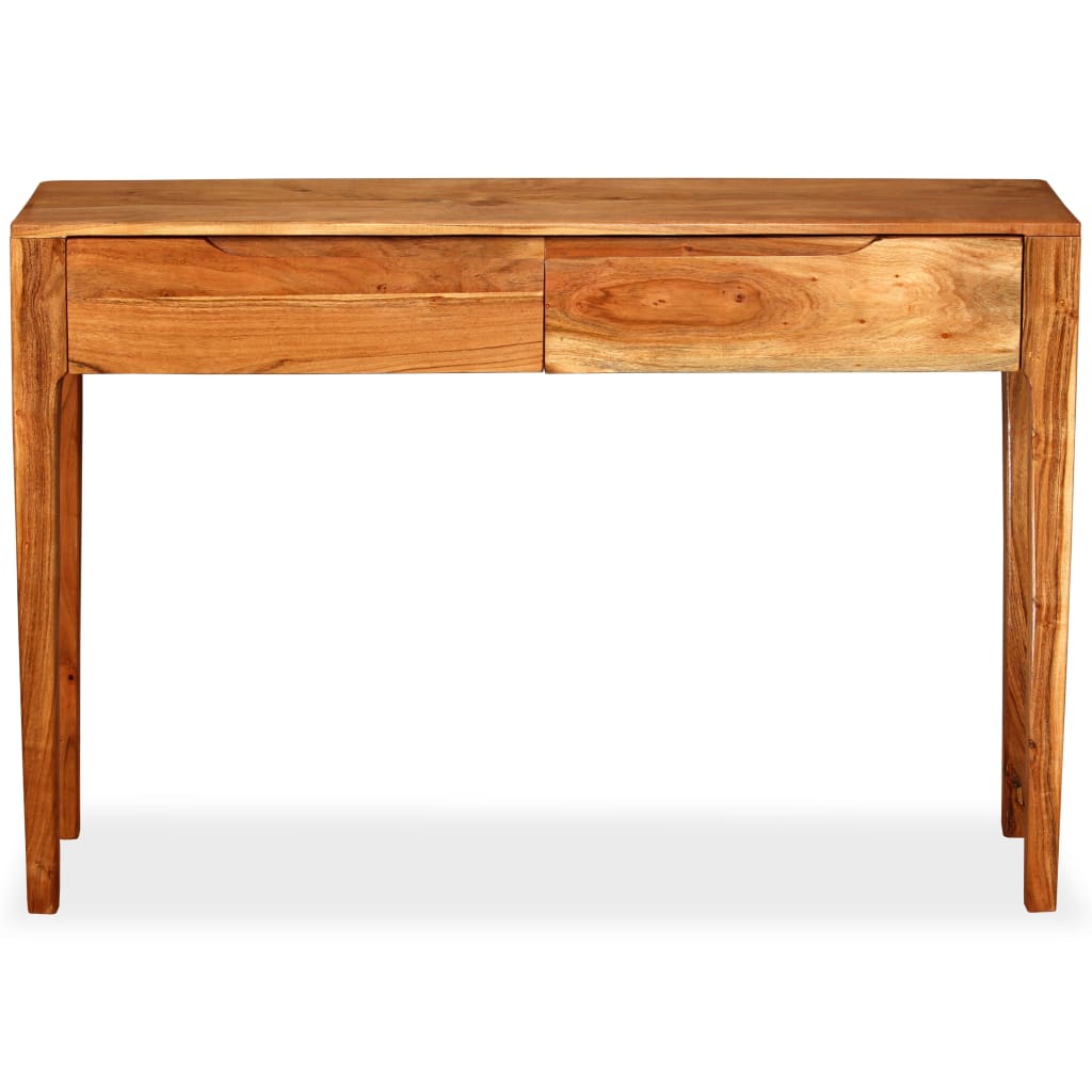 vidaXL Stolik typu konsola z litego drewna, 118 x 30 x 80 cm