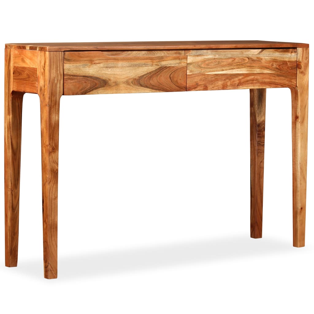 vidaXL Stolik typu konsola z litego drewna, 118 x 30 x 80 cm