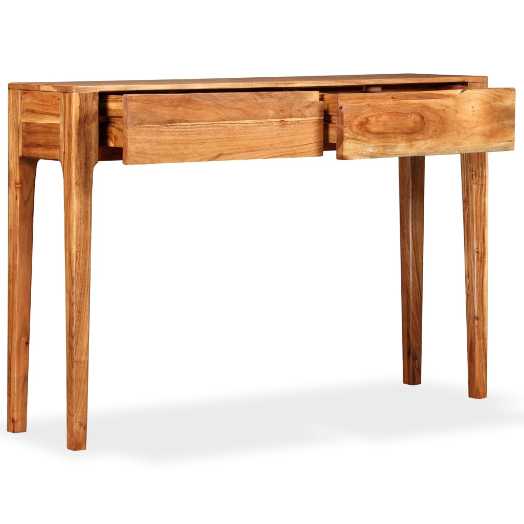 vidaXL Stolik typu konsola z litego drewna, 118 x 30 x 80 cm