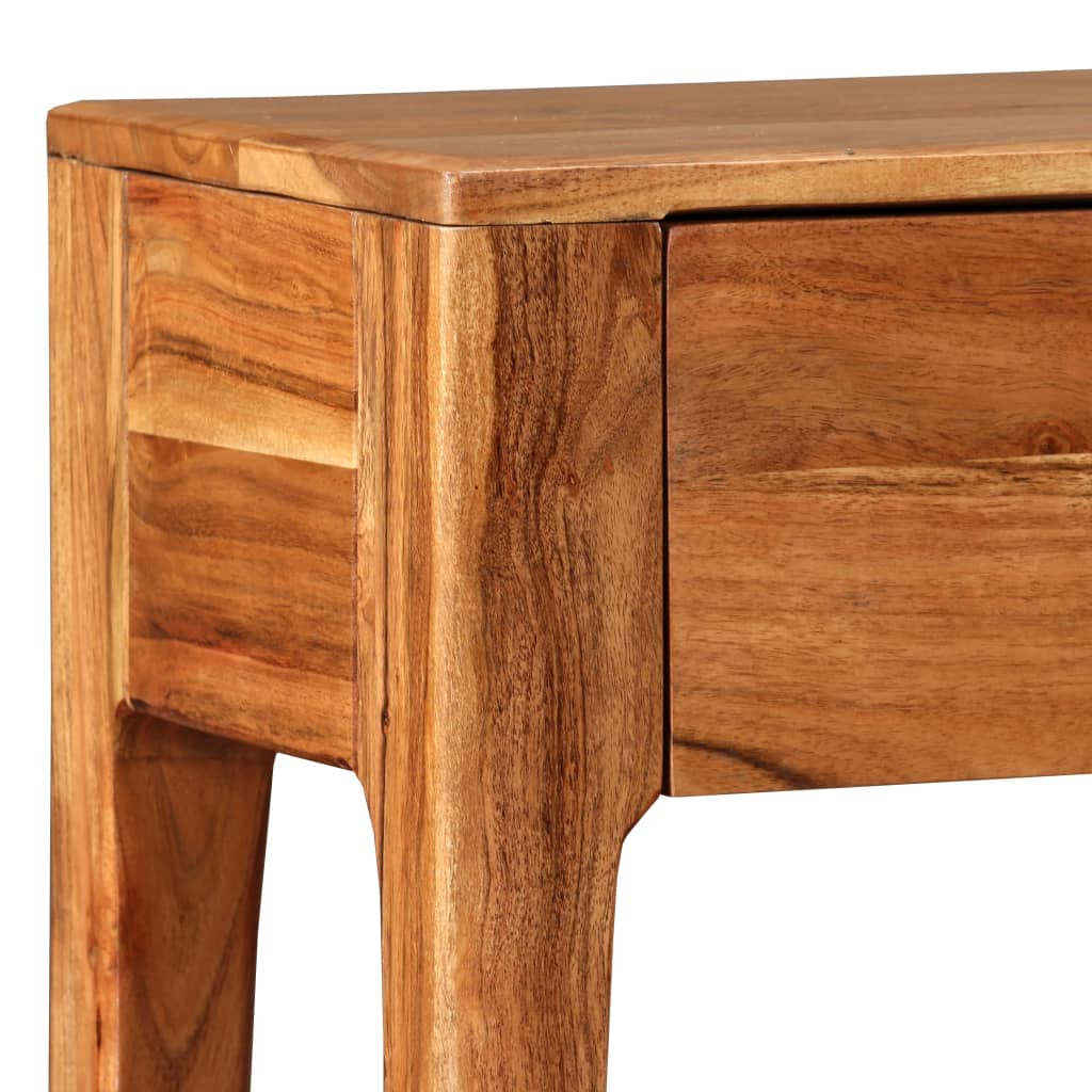 vidaXL Stolik typu konsola z litego drewna, 118 x 30 x 80 cm