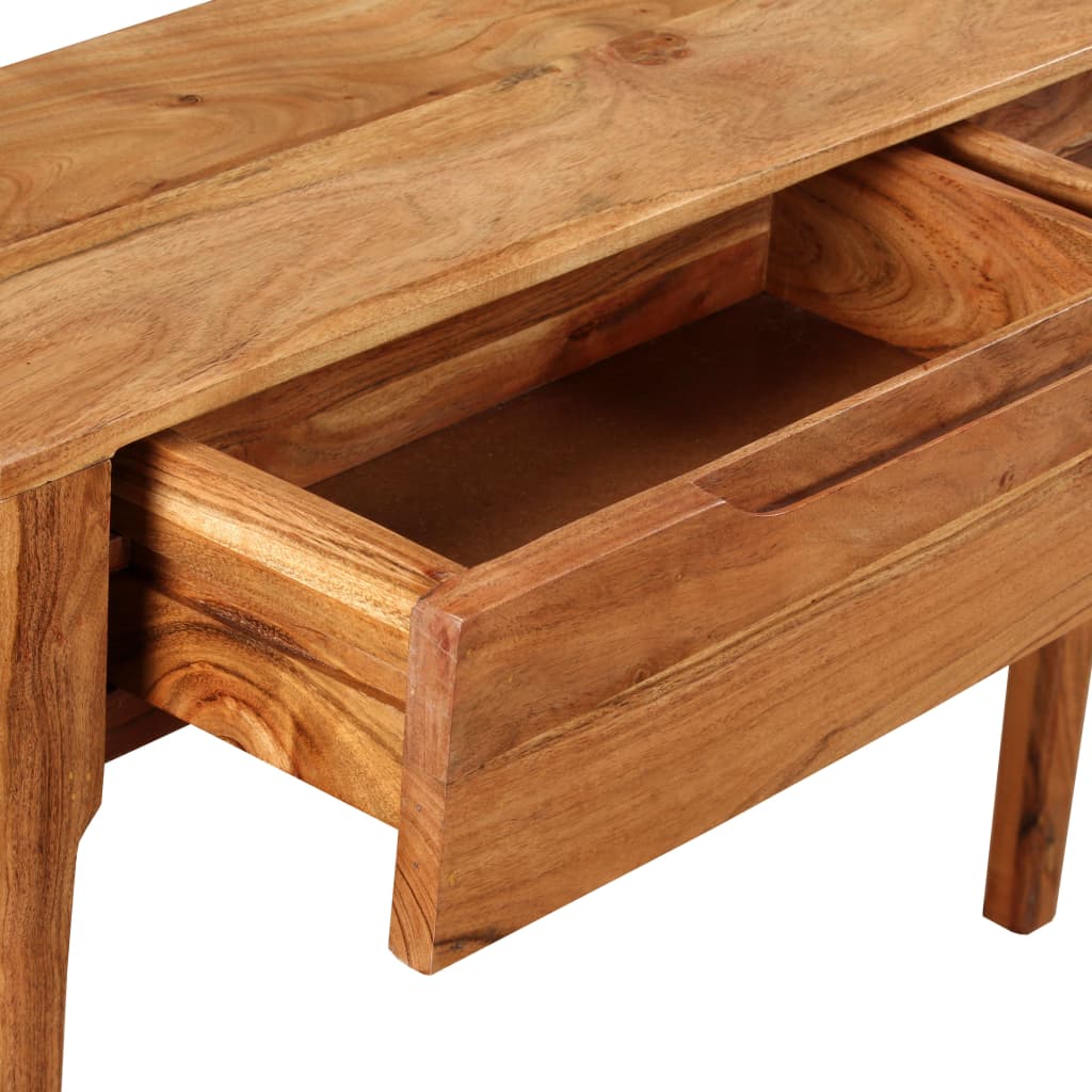 vidaXL Stolik typu konsola z litego drewna, 118 x 30 x 80 cm