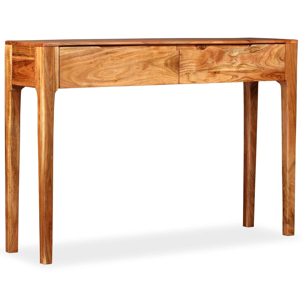 vidaXL Stolik typu konsola z litego drewna, 118 x 30 x 80 cm
