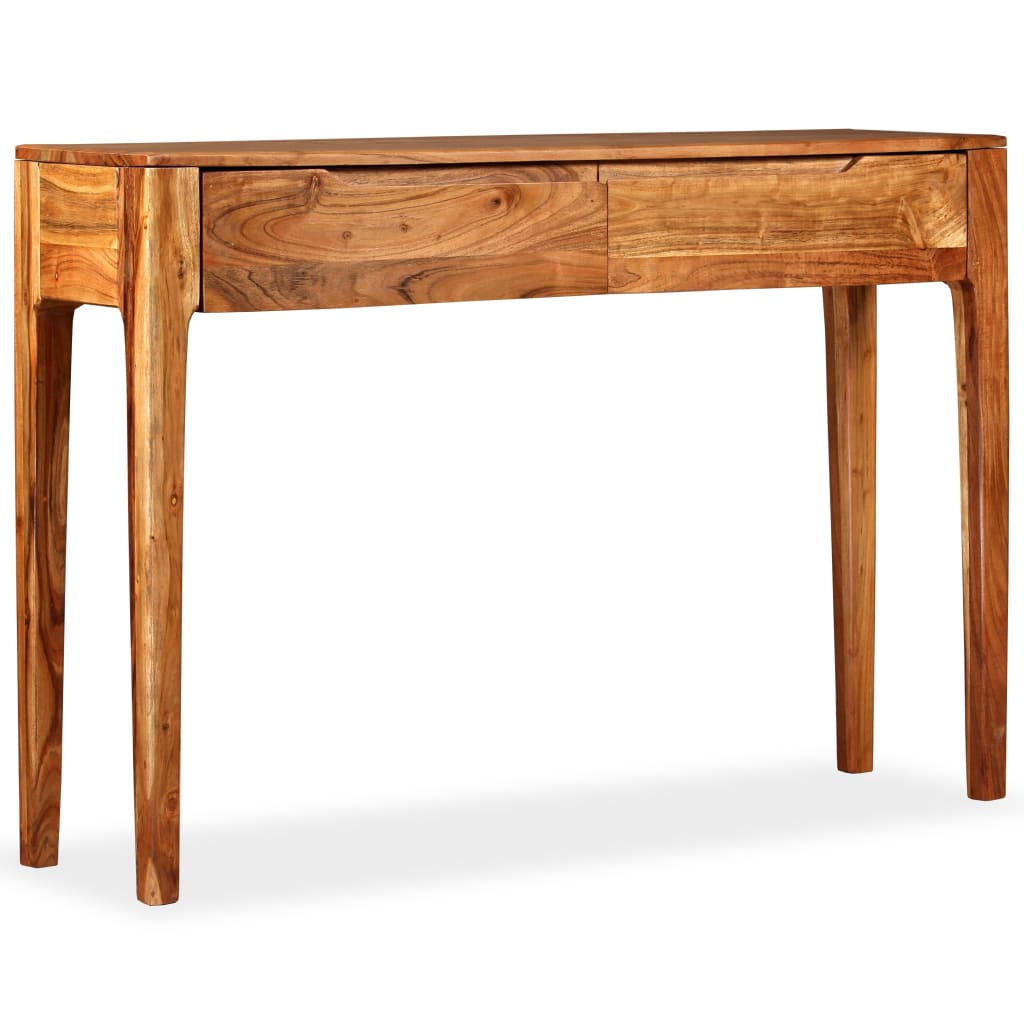 vidaXL Stolik typu konsola z litego drewna, 118 x 30 x 80 cm