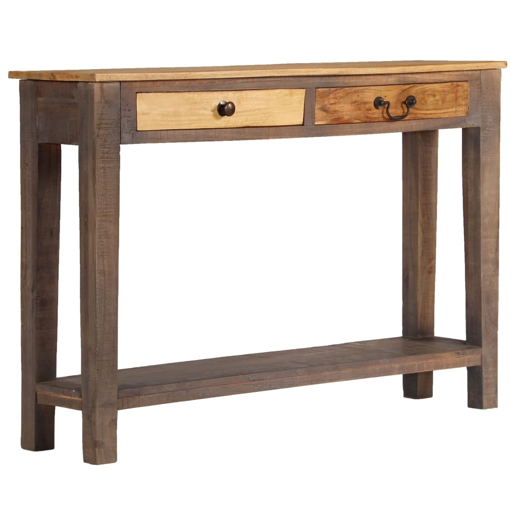 vidaXL Stolik typu konsola z litego drewna, vintage, 118 x 30 x 80 cm