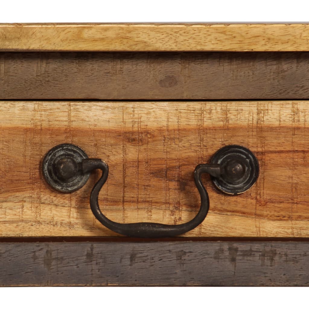 vidaXL Stolik typu konsola z litego drewna, vintage, 118 x 30 x 80 cm