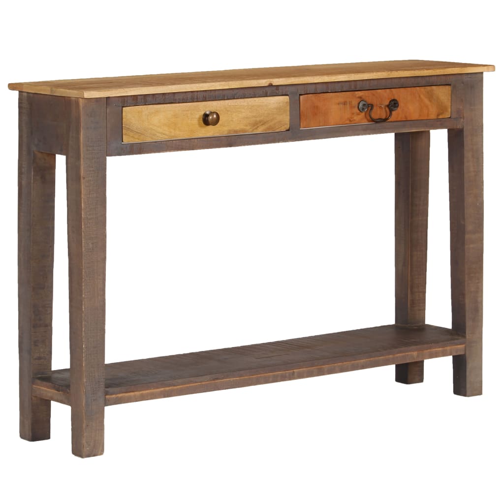 vidaXL Stolik typu konsola z litego drewna, vintage, 118 x 30 x 80 cm