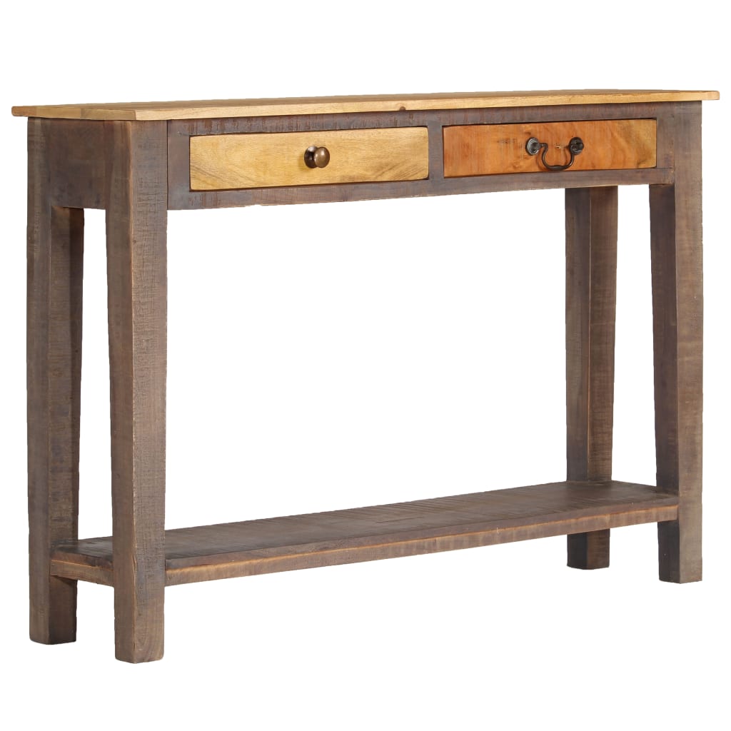 vidaXL Stolik typu konsola z litego drewna, vintage, 118 x 30 x 80 cm