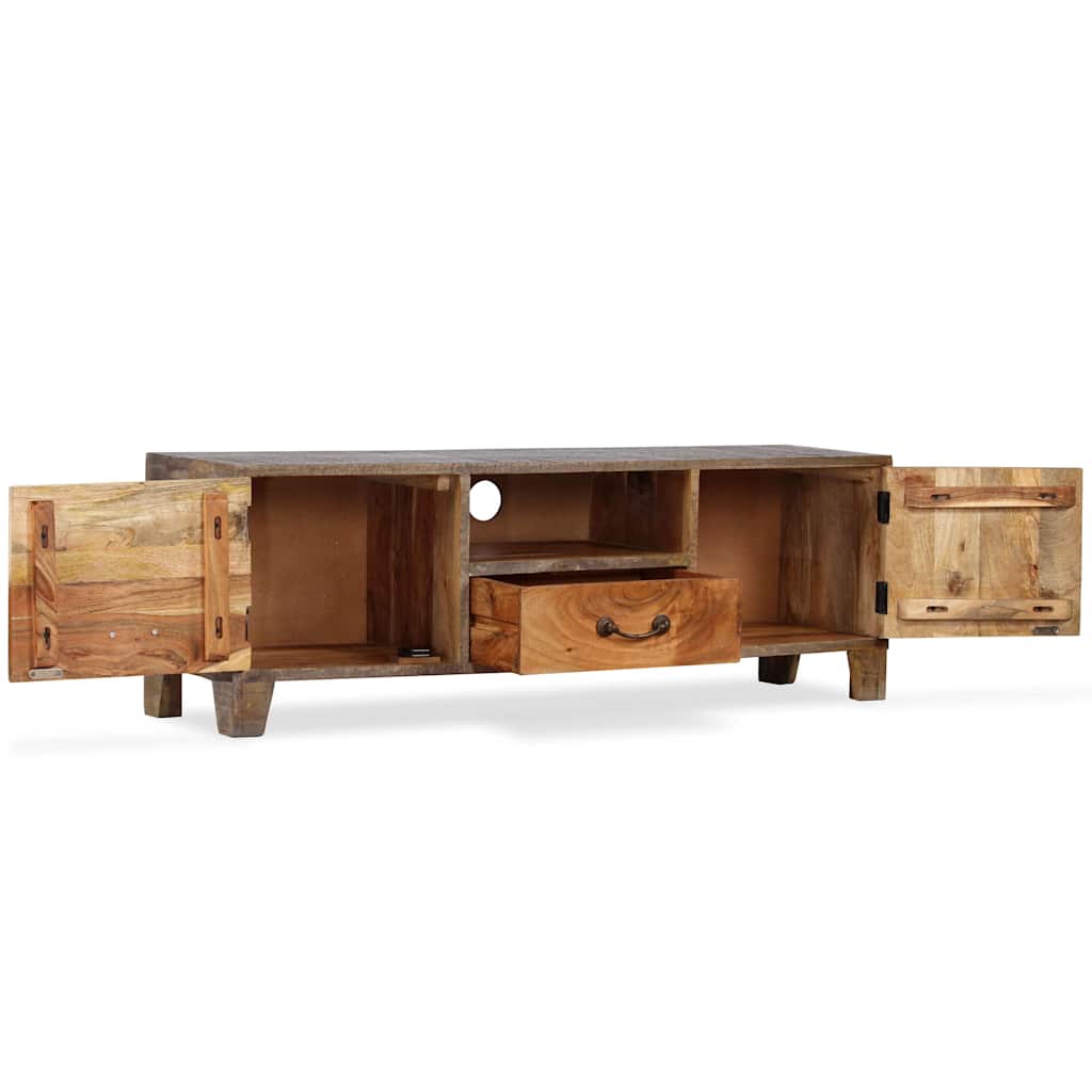 vidaXL Szafka vintage pod telewizor, lite drewno, 118 x 30 x 40 cm