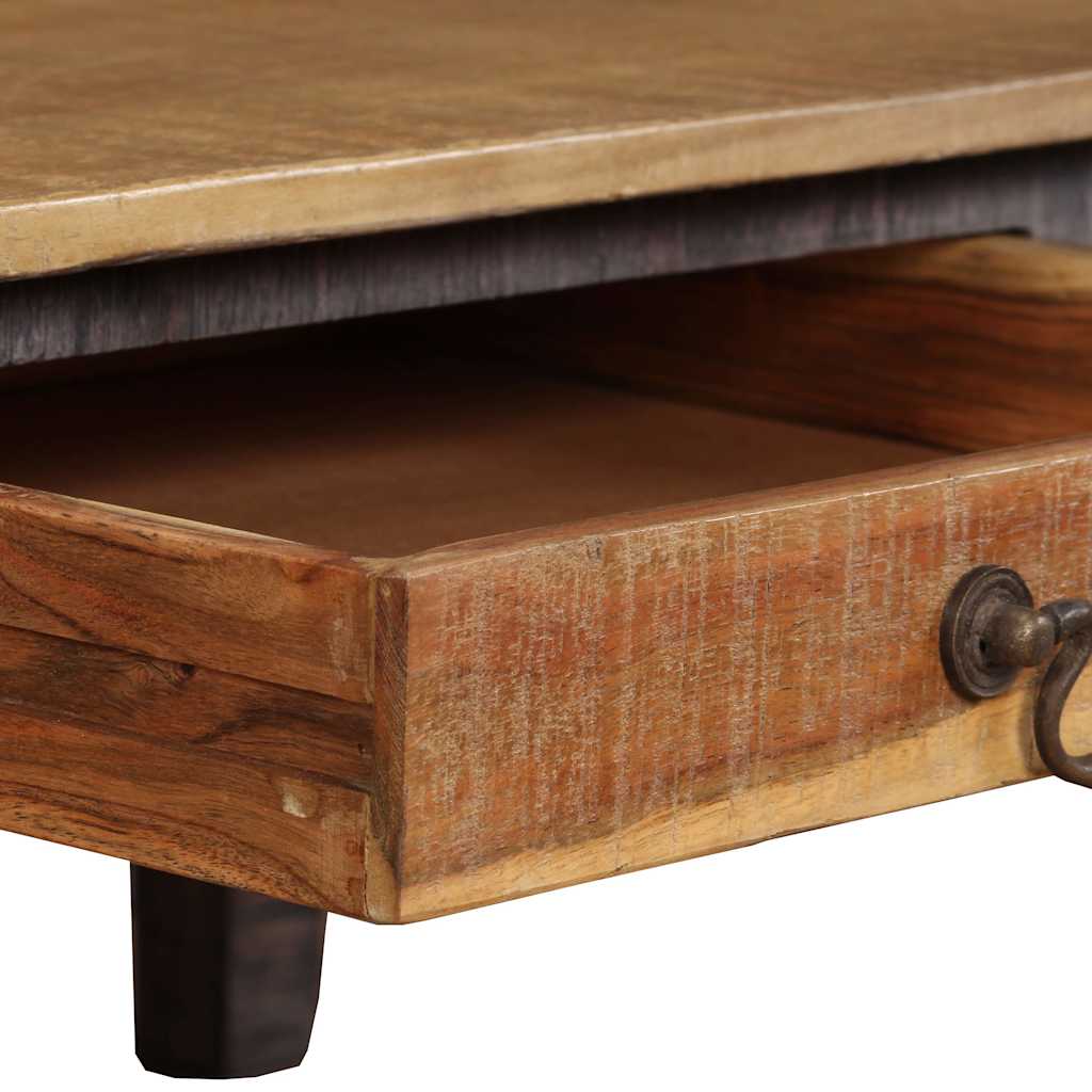 vidaXL Stolik kawowy w stylu vintage, lite drewno, 118 x 60 x 40 cm