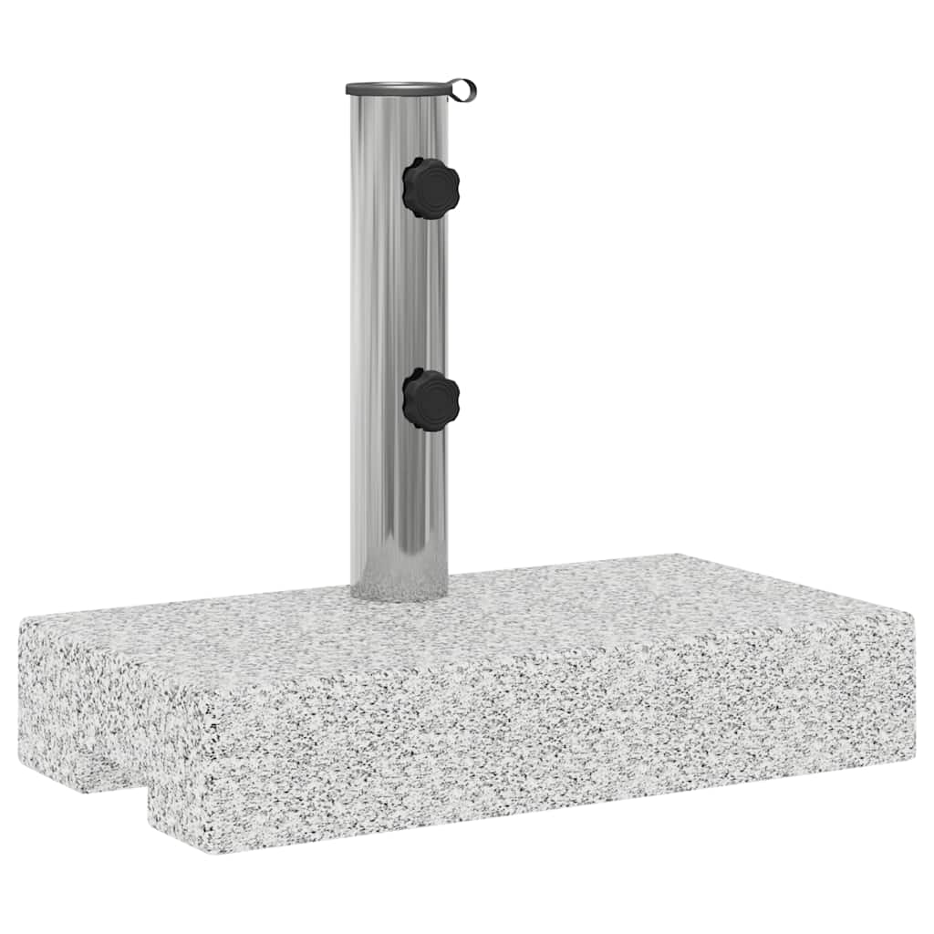 vidaXL Prostokątna podstawa pod parasol, granitowa, 25 kg