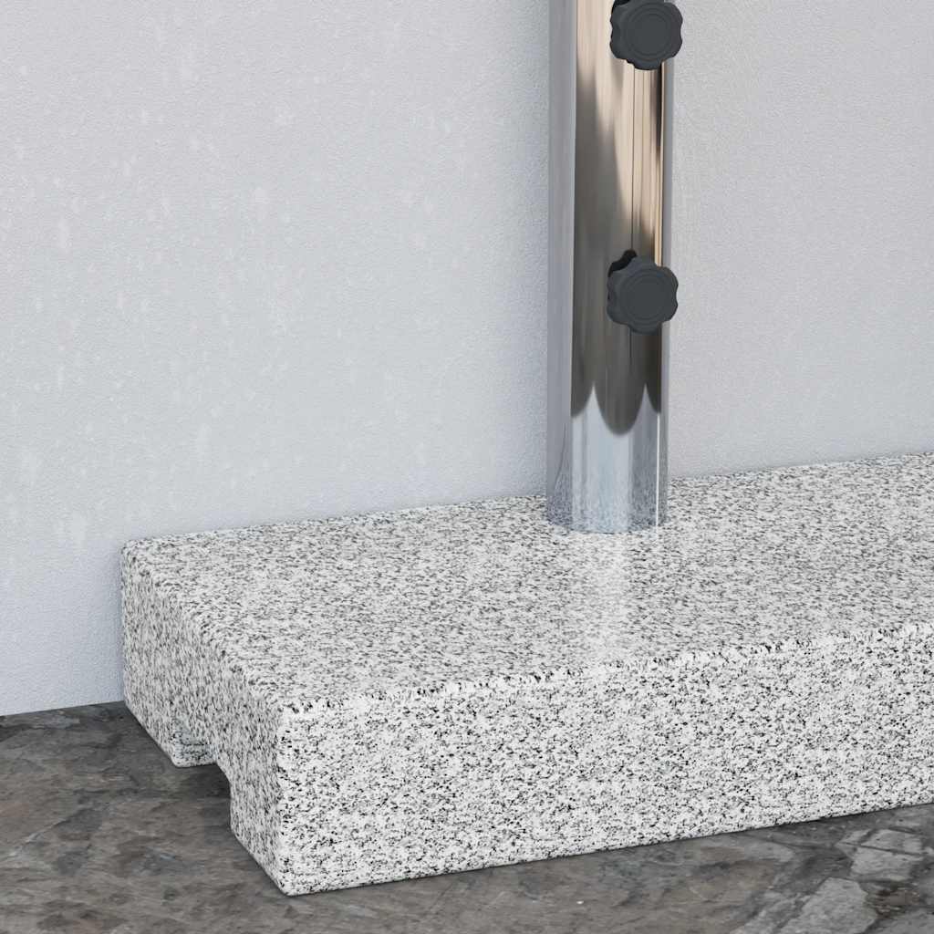 vidaXL Prostokątna podstawa pod parasol, granitowa, 25 kg