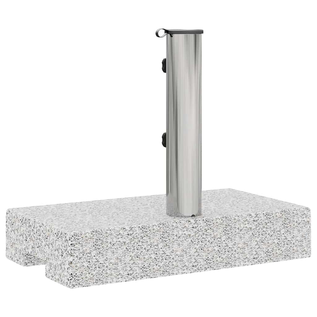 vidaXL Prostokątna podstawa pod parasol, granitowa, 25 kg