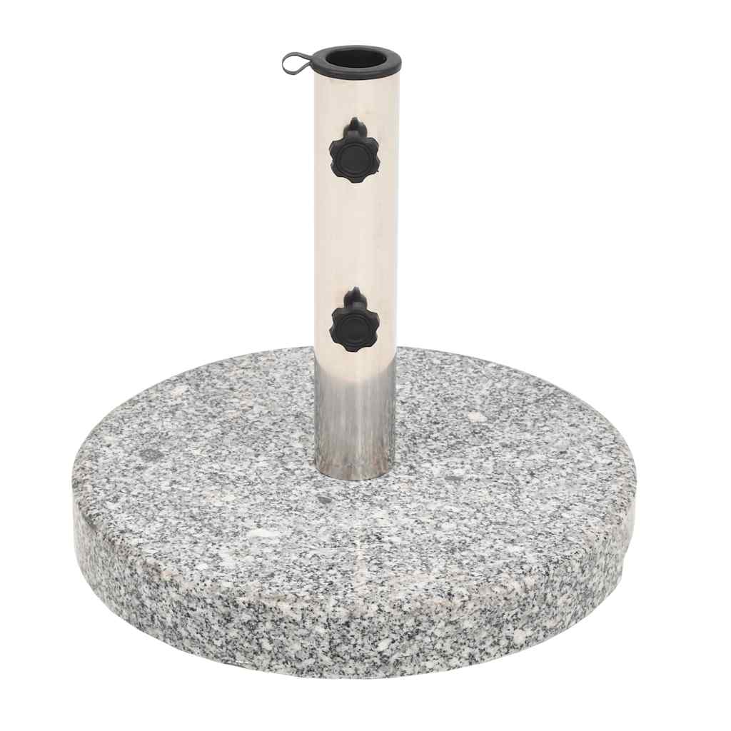 vidaXL Okrągła podstawa pod parasol, granitowa, 20 kg