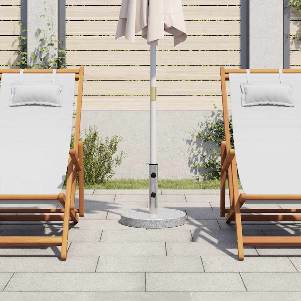 vidaXL Okrągła podstawa pod parasol, granitowa, 20 kg