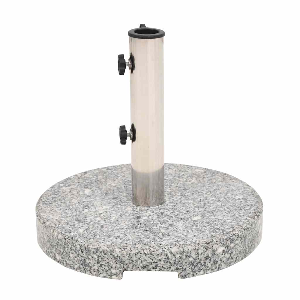 vidaXL Okrągła podstawa pod parasol, granitowa, 20 kg