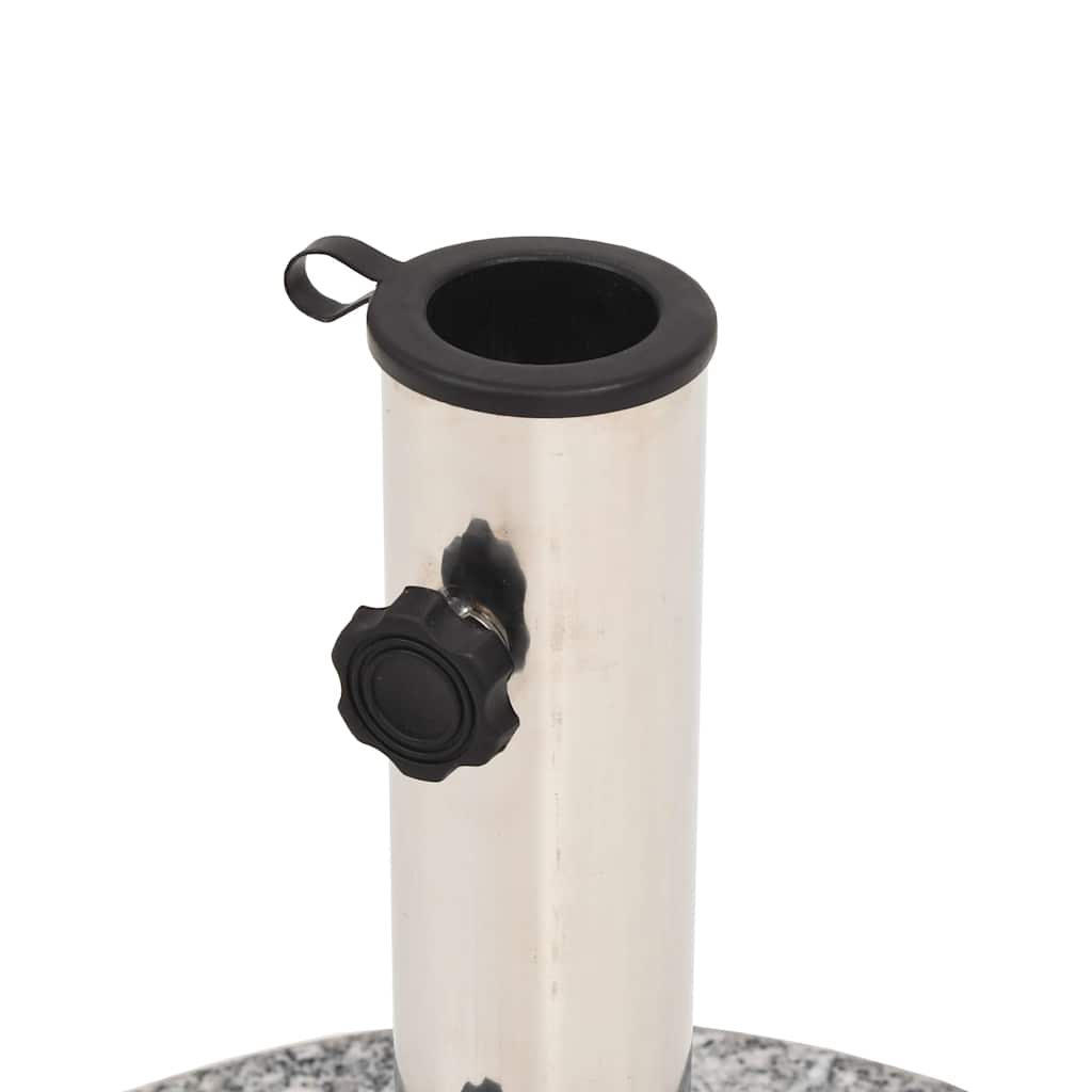 vidaXL Okrągła podstawa pod parasol, granitowa, 20 kg