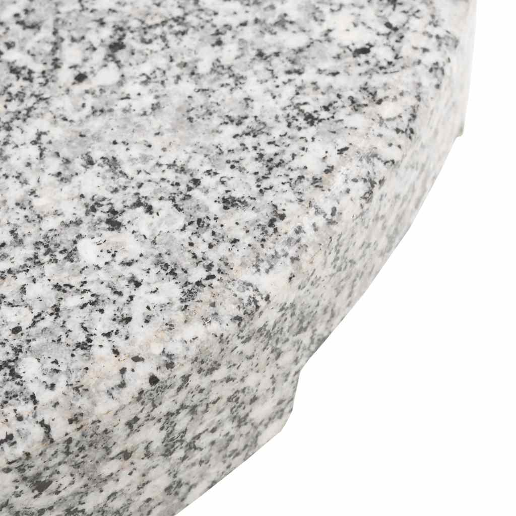 vidaXL Okrągła podstawa pod parasol, granitowa, 20 kg