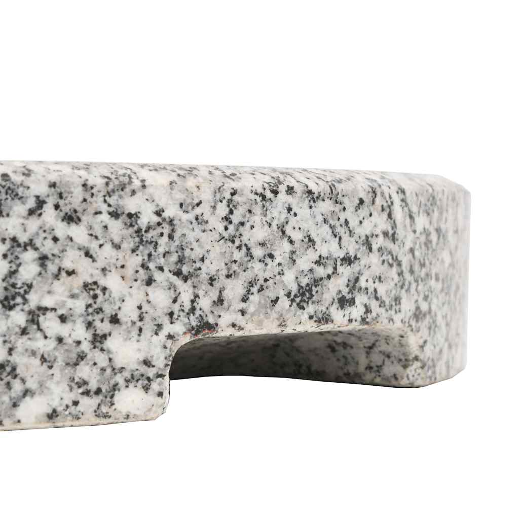 vidaXL Okrągła podstawa pod parasol, granitowa, 20 kg